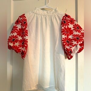 THML NWT puff sleeve top